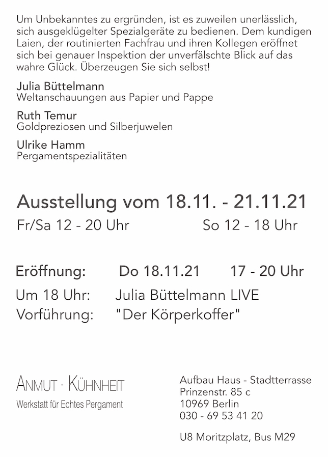 Ausstellung Aufbau Haus 2021